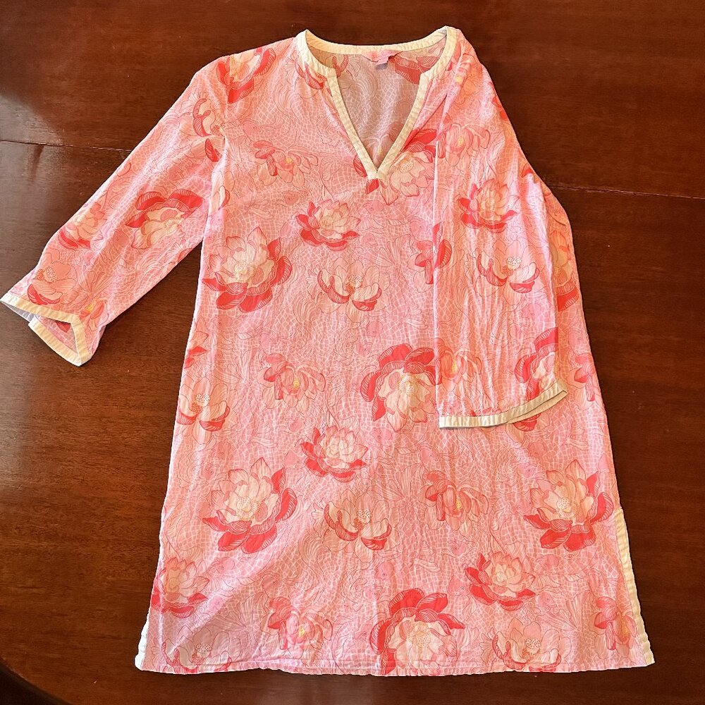 Lilly Pulitzer Pink Koi Fish Tunic / Cover-Up - Size Small